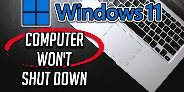 HP laptop not shutting down