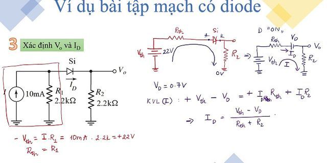 Hướng dẫn giải bài tập diode