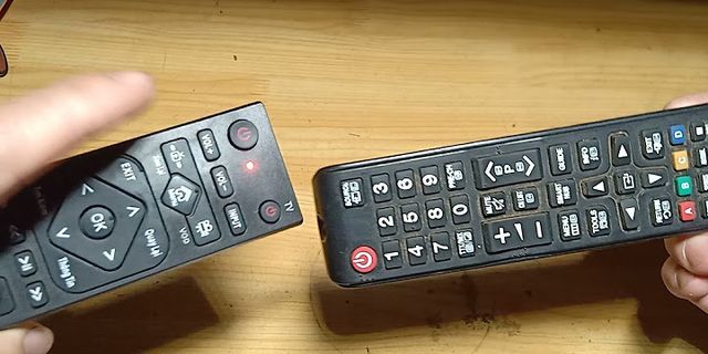 Hướng dẫn kết nối remote với tivi samsung