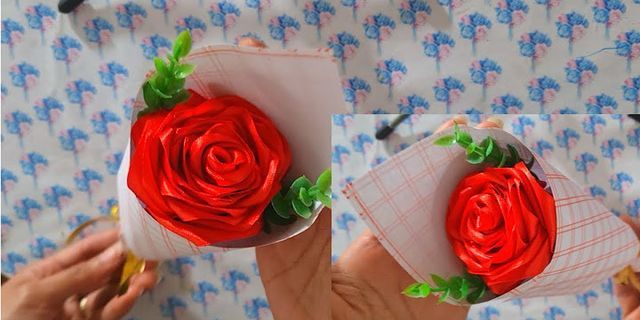 Hướng dẫn làm hoa hồng bằng giấy lụa