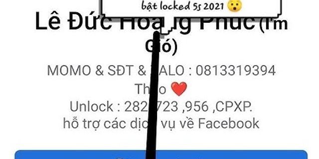 Hướng dẫn lock profile facebook