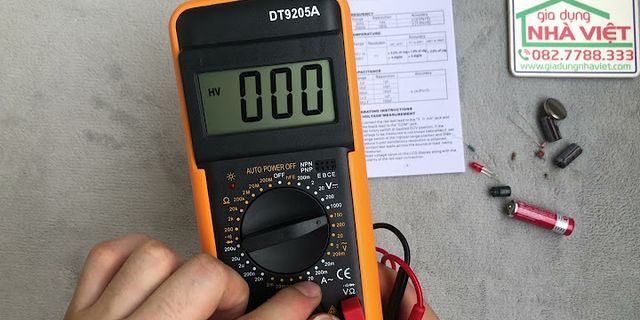 Hướng dẫn sử dụng đồng hồ đo điện DT9205A