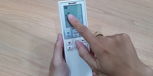 Hướng dẫn sử dụng remote máy lạnh sharp inverter