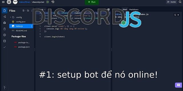 Hướng dẫn tạo bot discord