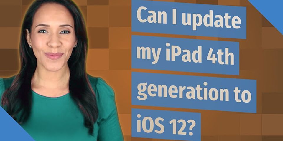 IPad 4 không cập nhật được iOS 12