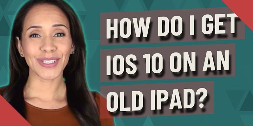 IPad không cập nhật được iOS 10