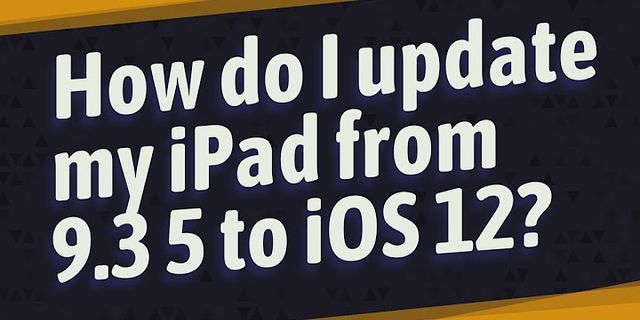 IPad không cập nhật được iOS 12