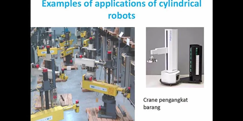 Jelaskan aplikasi robot pada industri
