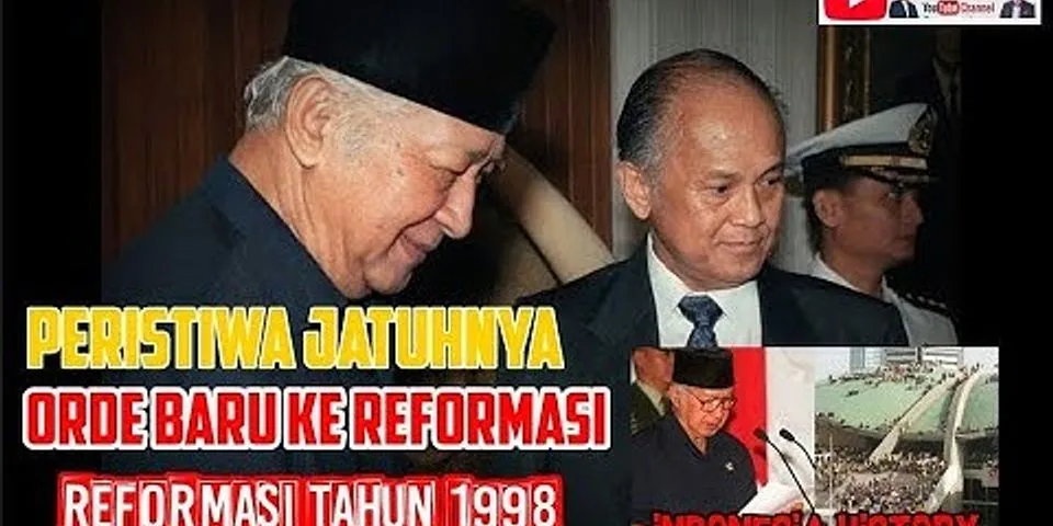Jelaskan awal mula terjadinya gerakan reformasi pada 1998
