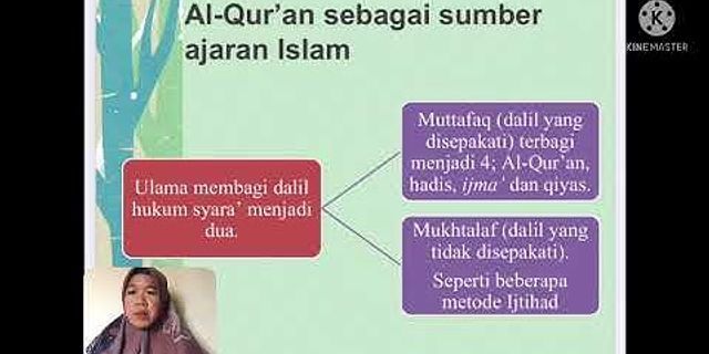 Jelaskan keterkaitan al quran hadis dan al rayu sebagai sumber ajaran islam dan berikan contohnya