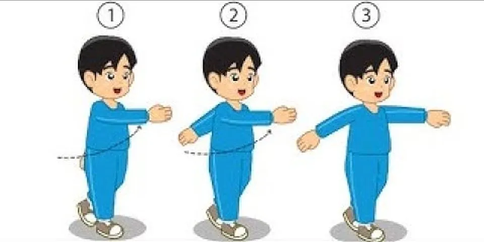 Jelaskan langkah latihan kedua dalam gerakan ayunan lengan