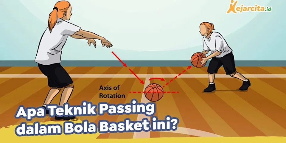 Jelaskan pengertian passing dan tujuannya dalam permainan bola basket