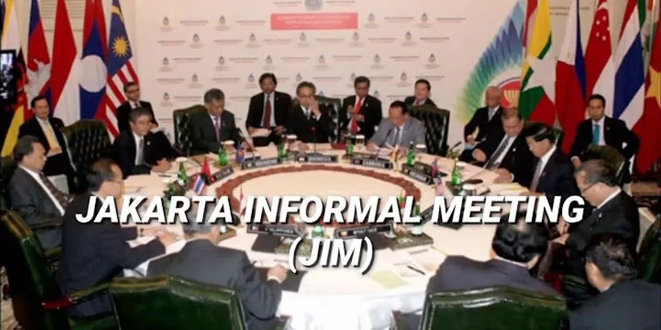 Jelaskan Peran Bangsa Indonesia terhadap OKI dan Jakarta Informal Meeting