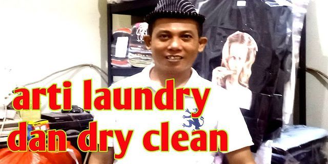jelaskan perbedaan laundry dan dry cleaning