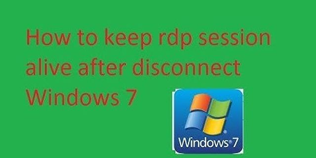Keep Remote Desktop Session active Windows 10