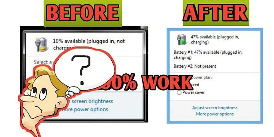 Kenapa Status baterai laptop Plugged In Not charging?