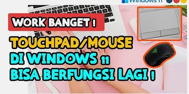 Kenapa touchpad laptop tidak berfungsi di Windows 10?