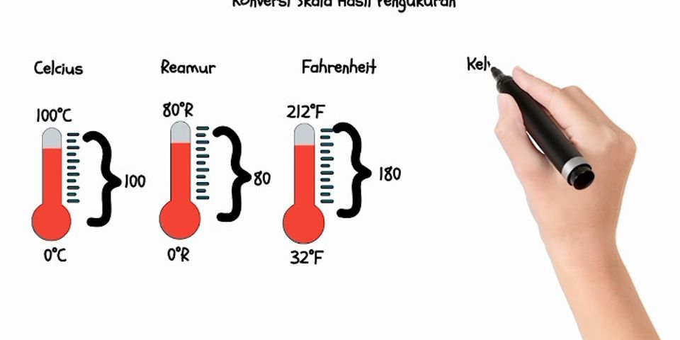 Ketika air yang sedang mendidih dan diukur dengan termometer Fahrenheit maka akan menunjukkan suhu berapa?