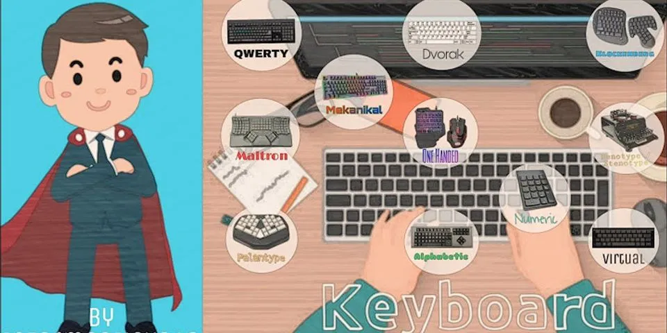 Keyboard yang lazim digunakan oleh pengguna komputer adalah keyboard jenis
