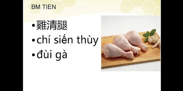 Khô gà tiếng Trung là gì