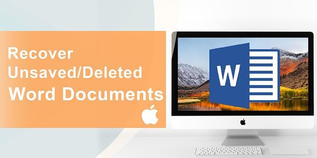 Khôi phục file Word bị replace trên Macbook