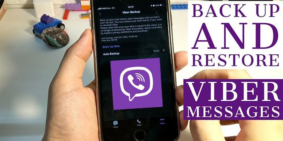 Khôi phục tin nhắn Viber từ Android sang iPhone