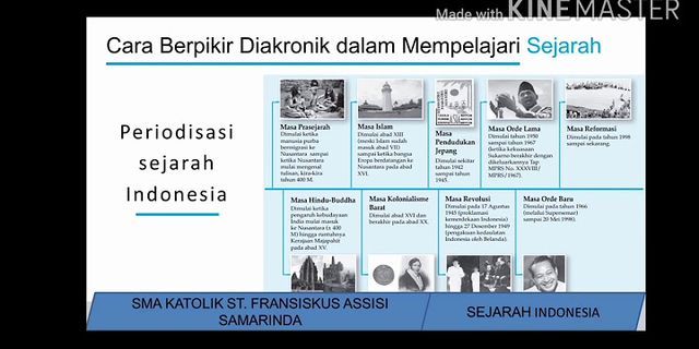 Konsep Sejarah Lebih Menitikberatkan Pada