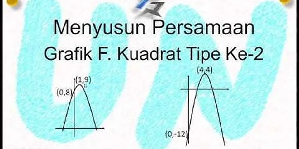 Koordinat titik puncak dari fungsi kuadrat f(x x2 6x 9 adalah)