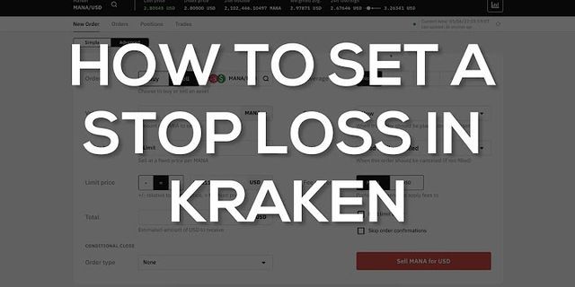 Kraken stop loss and take profit at the same time