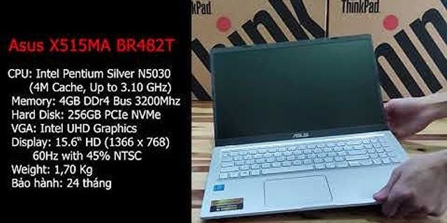 Laptop Asus X515MA-BR481T ce N4020 4G 256GB SSD/15.6 HD | Win 10 | Bạc