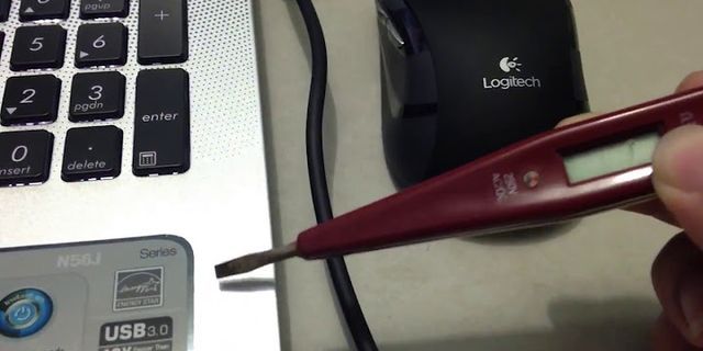 Laptop bị giật điện khi cắm sạc