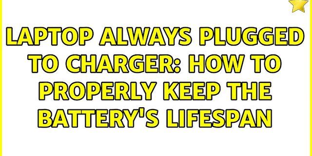 Laptop charger lifespan