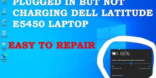 Laptop charger not working Dell