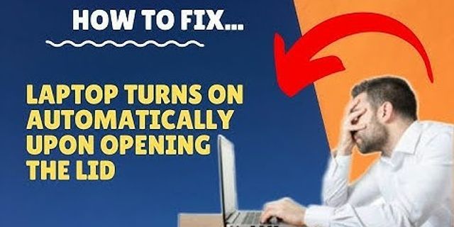 Laptop opening automatically