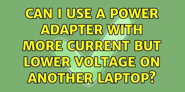Laptop power supply lower voltage