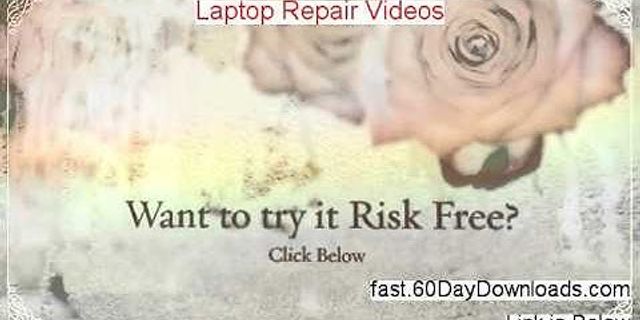 Laptop repair Training video free download