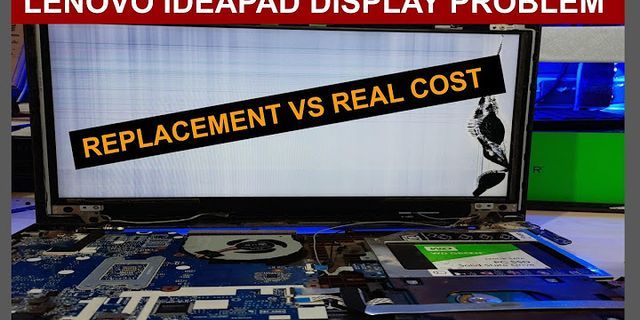 Laptop screen repair cost Lenovo