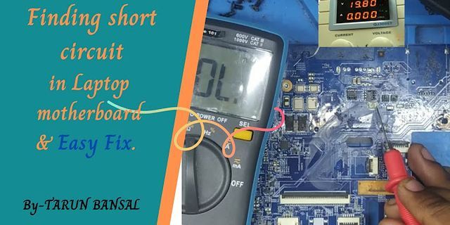 Laptop short circuit fix