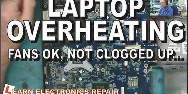 Laptop shuts down when overheating