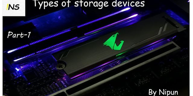 Laptop storage types