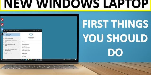 Laptop window 10