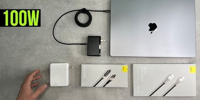 Laptop with C Type charger