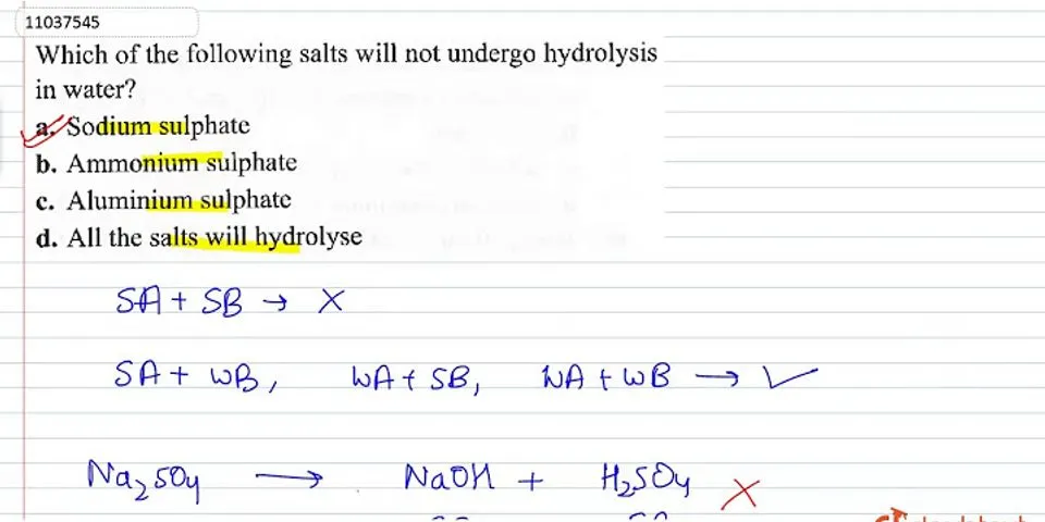 Larutan garam berikut yang kation yang mengalami hidrolisis dalam air adalah