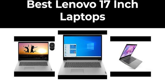 Lenovo 17-inch laptop Dimensions