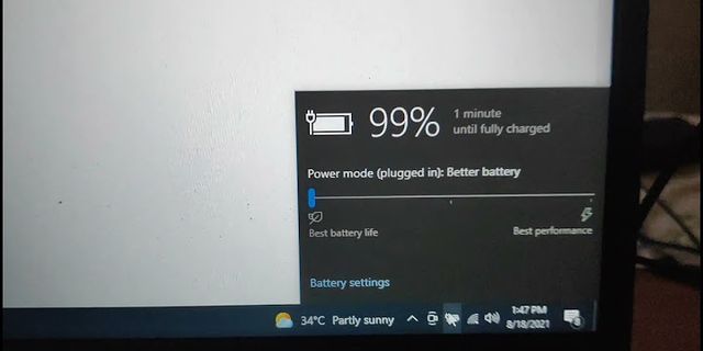 Lenovo laptop charging time