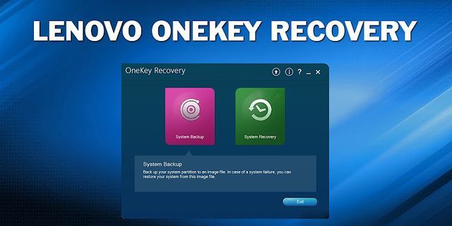 Lenovo laptop recovery mode key