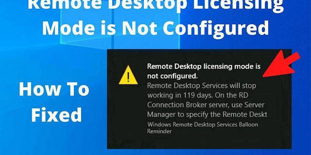 Licensing timeout Remote Desktop