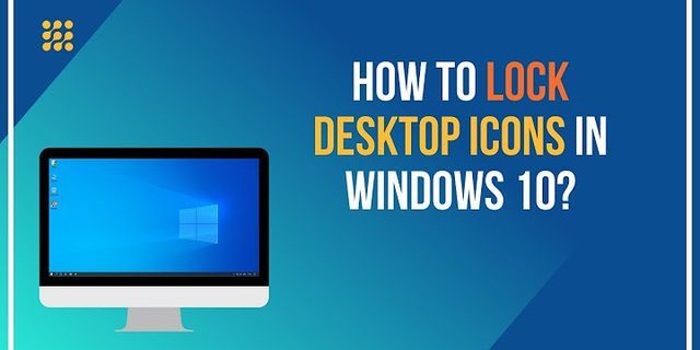 Lock icon desktop Windows 10