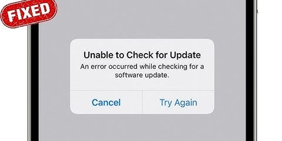 Lỗi không thể kiểm tra bản cập nhật iPhone iOS 15