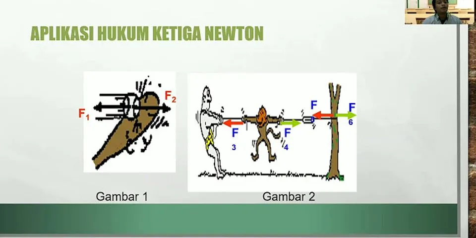 Mengapa hukum 2 Newton dikenal sebagai hukum aksi reaksi?